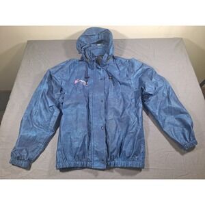 Frogg Toggs Rain Jacket Hooded Lightweight Outerwear Blue Women's S